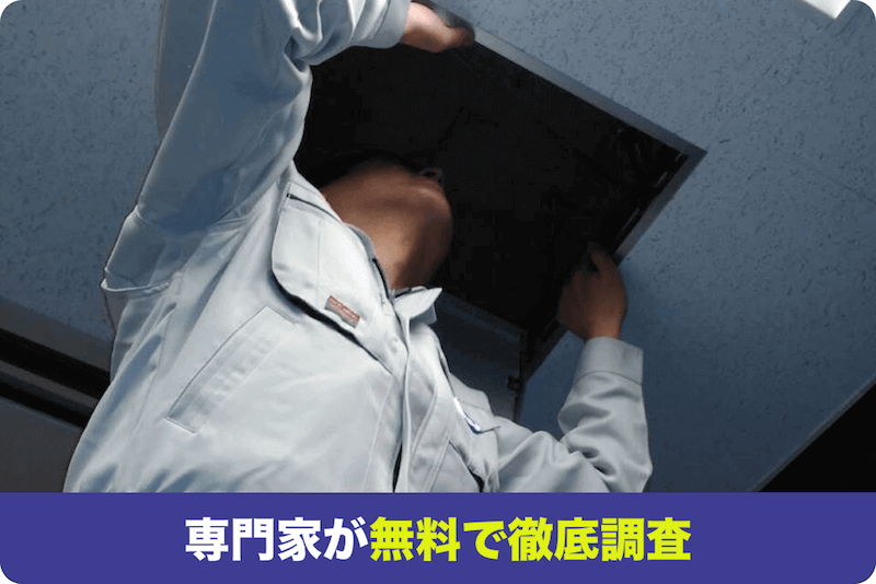 専門家が無料で徹底調査